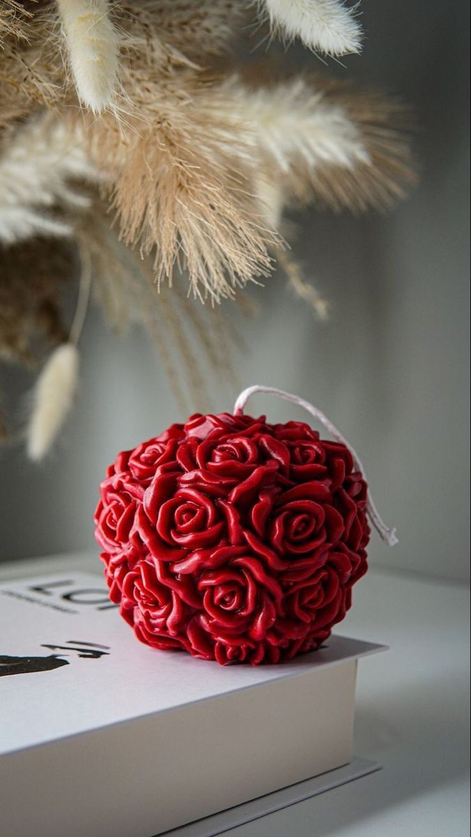 2pc Mini Flowerish Scents Candles Balls looking Gorgeous For Home decor and Gift Packs