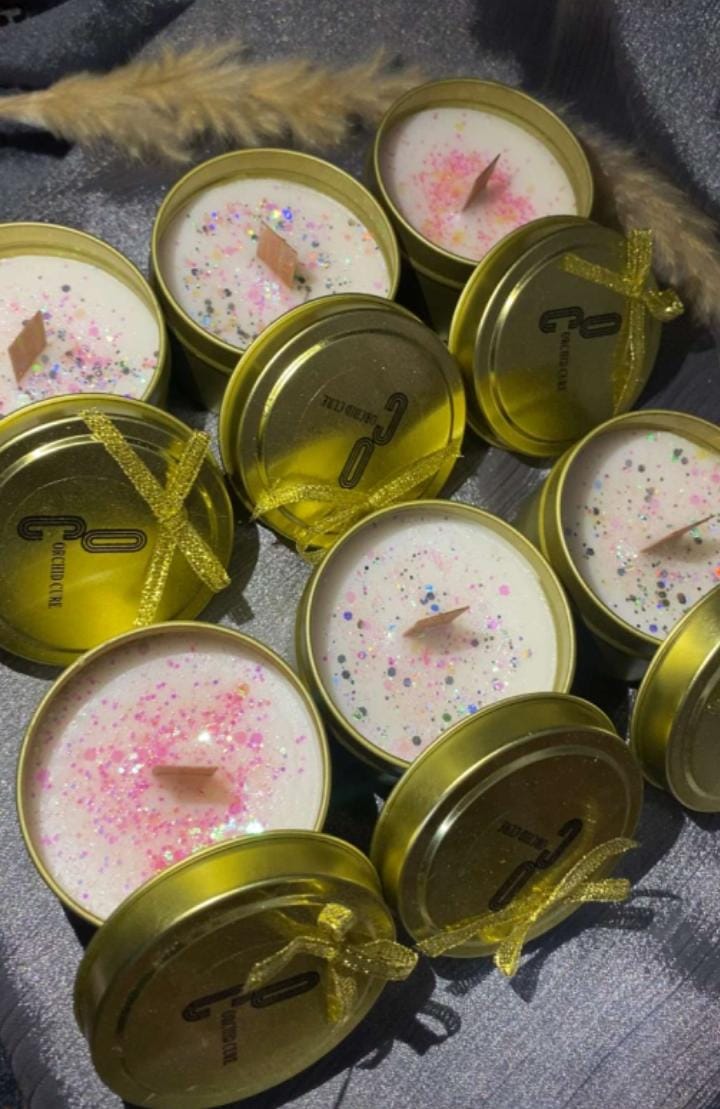 1pc Stylish Scented Candle Tin For Home Decor and Gift Packs Looking Marvelous with Nice Fragrance