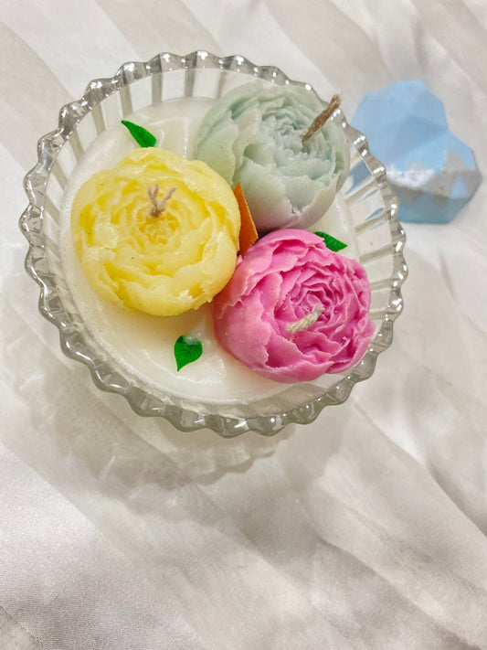 1pc Bouquet Candle have 4 wicks for Lit Looking Marvelous for Home decor and Gift Packs Now in Sale Price