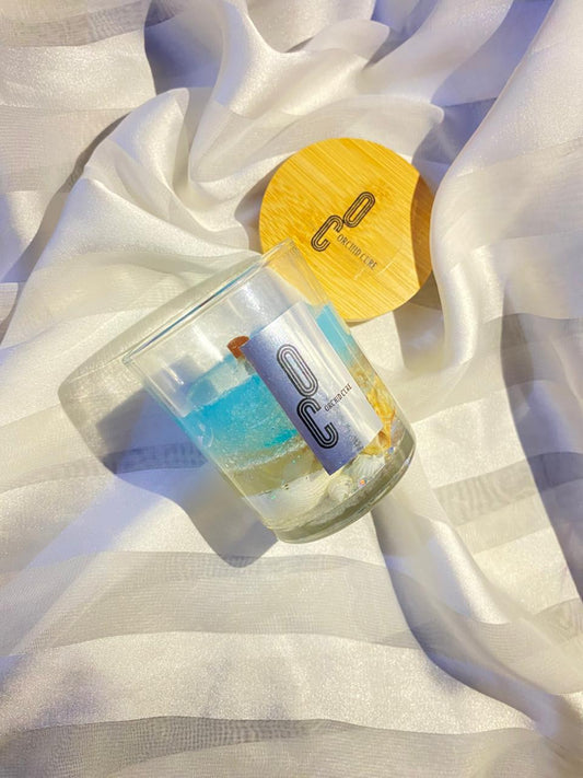 1pc Stylish Sea Theme Scented Candle Made with Gel wax looking Nice For Home Decor and Gifts 🎁