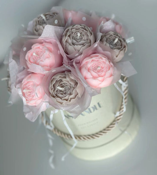 Mix Pastel Colors Scented Candles Bouquet looking Marvelous for Home decor and Gift Packs in Sale Price