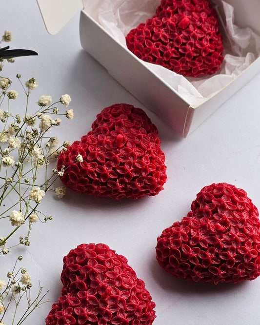 2pc Scented Candle Mini Heart looking cute For Home decor and Gift Packs for love one's