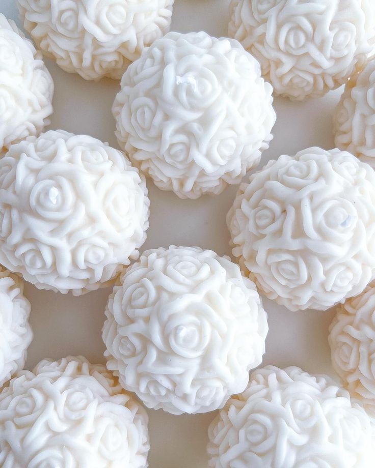 2pc Mini Flowerish Scents Candles Balls looking Gorgeous For Home decor and Gift Packs