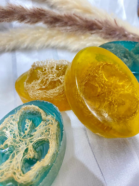 1pc Herbal Loofah Soap Bar So Elegant Made with Natural Ingredients and Loofah, Ideal For All Skin Types including Sensitive