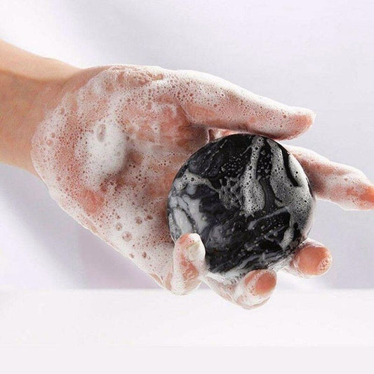 Pure Natural Charcoal Soap Bar  Feel like Scrub And Clean Skin Then Glow Naturally, Suitable for All Skin Types, Face and Body use